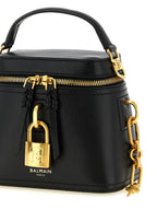 Balmain Black Buffalo Leather Handbag