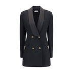 Versace Black Wool Oves Aries Blazer