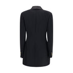 Versace Black Wool Oves Aries Blazer