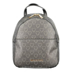 Mario Valentino Black Polyurethane Women's Backpack