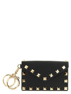 Valentino Garavani Black Calfskin Cardholder