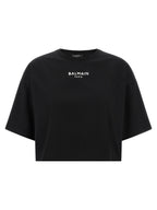 Balmain Black Cotton T-Shirt