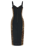 Dolce & Gabbana Brown Polyamide Midi Dress