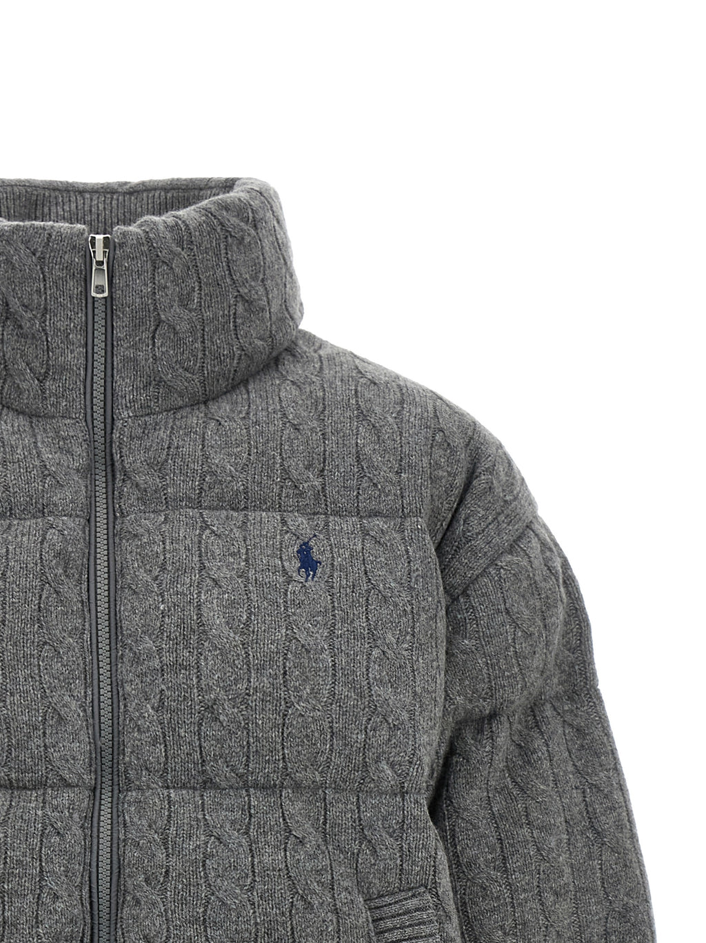Polo Ralph Lauren Gray Wool Full-Length Jacket