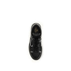 Valentino Garavani Black Calf Leather Bos Taurus Athletic Sneakers