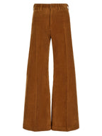 Polo Ralph Lauren Brown Cotton Flared Pants
