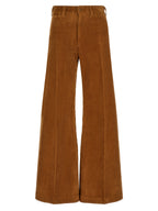 Polo Ralph Lauren Brown Cotton Flared Pants