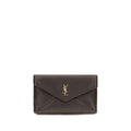 Saint Laurent Brown Lamb Ovis Aries Clutch Bag
