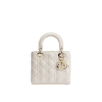 Dior White Lamb Leather Handbag