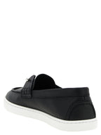 Christian Louboutin Black Calfskin Slip-On Loafers