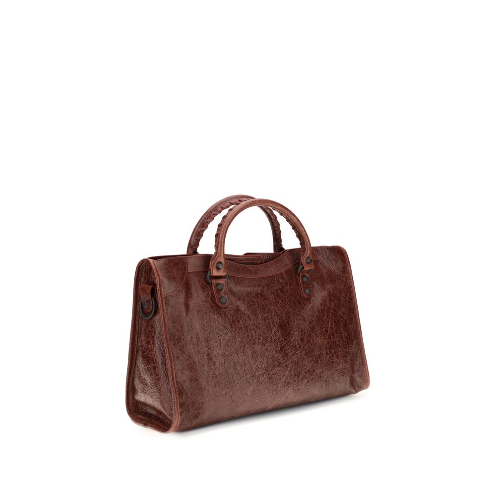 Balenciaga Bordeaux Lamb Ovis Aries Shoulder Bag