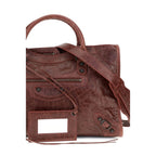 Balenciaga Bordeaux Lamb Ovis Aries Handbag
