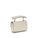 Valentino Garavani Beige Calf Leather Bos Taurus Handbag