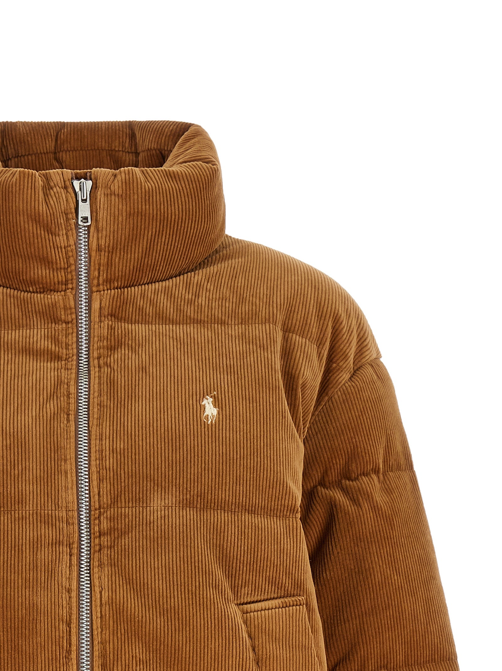 Polo Ralph Lauren Brown Cotton Full-Length Jacket