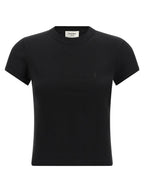 Saint Laurent Black Cotton T-Shirt