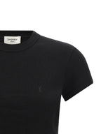 Saint Laurent Black Cotton T-Shirt