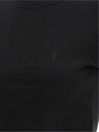 Saint Laurent Black Cotton T-Shirt