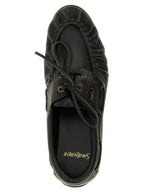 Saint Laurent Black Calfskin Slip-On Loafers