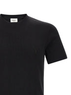 Saint Laurent Black Cotton T-Shirt