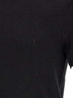 Saint Laurent Black Cotton T-Shirt