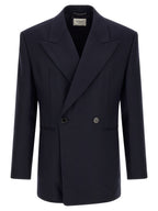 Saint Laurent Blue Wool Blazer