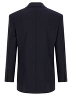 Saint Laurent Blue Wool Blazer