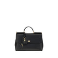 Dolce & Gabbana Black Calf Leather Bos Taurus Shoulder Bag