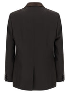 Fendi Brown Polyester Blazer