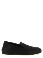 Giuseppe Zanotti Black Viscose Slip-On Loafers