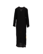 Valentino Garavani Dragon Embroidery Gown Dress in Black and Yellow