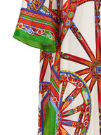Dolce & Gabbana Multicolor Silk Long Dress
