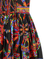 Dolce & Gabbana Multicolor Cotton Midi Dress