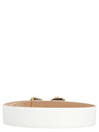 Dolce & Gabbana White Calfskin Regular Belt