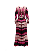 Valentino Garavani Pink Dress with Burgundy details