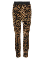 Dolce & Gabbana Brown Viscose Leggings