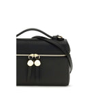 Tory Burch Black Calf Leather Bos Taurus Shoulder Bag