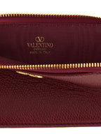 Valentino Garavani Bordeaux Lamb Leather Cardholder