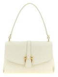 Ferragamo White Calfskin Shoulder Bag