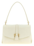 Ferragamo White Calfskin Shoulder Bag