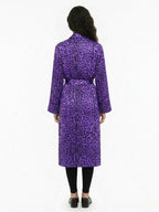 Dolce & Gabbana Purple Silk Coat
