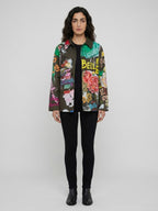 Dolce & Gabbana Multicolor Cotton Full-Length Jacket