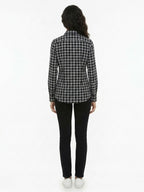 Dolce & Gabbana Black And White Silk Dress Shirt