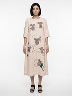 Dolce & Gabbana Cream Polyester Casual Dress