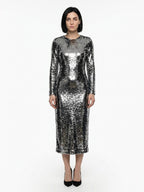 Dolce & Gabbana Silver Polyester Cocktail Dress