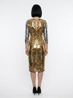 Dolce & Gabbana Silver Polyester Cocktail Dress