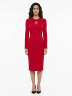 Dolce & Gabbana Red Acetate Cocktail Dress