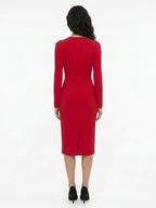 Dolce & Gabbana Red Acetate Cocktail Dress