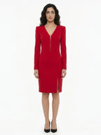 Dolce & Gabbana Red Cotton Cocktail Dress
