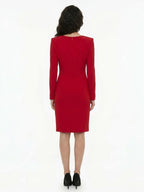 Dolce & Gabbana Red Cotton Cocktail Dress