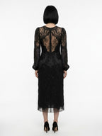 Dolce & Gabbana Black Cotton Cocktail Dress